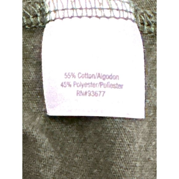 A.N.A. A New Approach Olive Green Y2K Grunge Short Sleeve Blouse Size PM - Picture 8 of 9